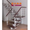 厂家生产供应简洁大方钢木楼梯